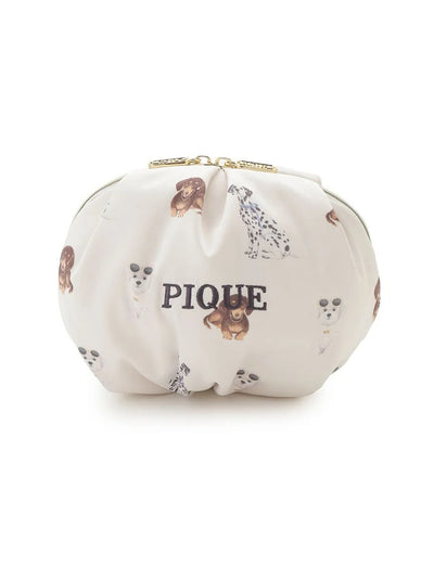 Fashionable Cats & Dogs Pouch gelato pique
