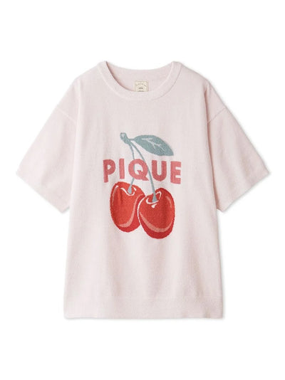 Smoothie Fruit Jacquard Pullover gelato pique