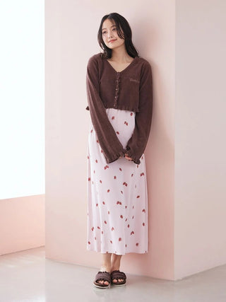 Strawberry Rayon Dress With Built-in Bra