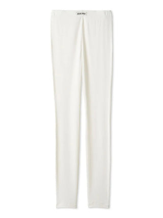 Gelato Pique [UV Cut] Ribbed Leggings in off-white, front view