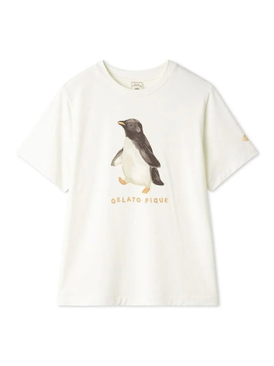 Cool-to-touch Sea Animals One Point Printed T-shirt gelato pique