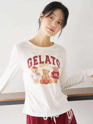 Sporty Bears One-point Printed Long-sleeve T-shirt - view 3