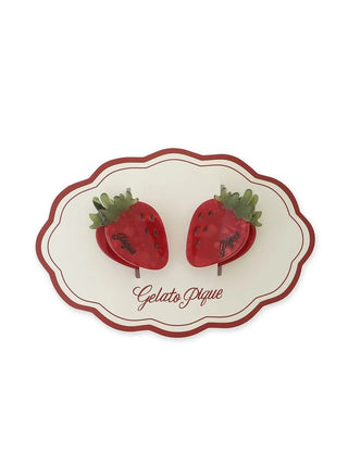 Strawberry Mini Hair Clips Set