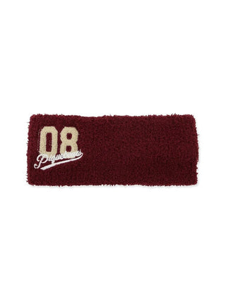 Gelato Pique Baby Moco Sporty Headband in red, front view