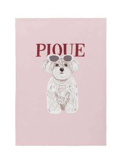 Fashionable Cats & Dogs Jacquard Smoothie Blanket gelato pique