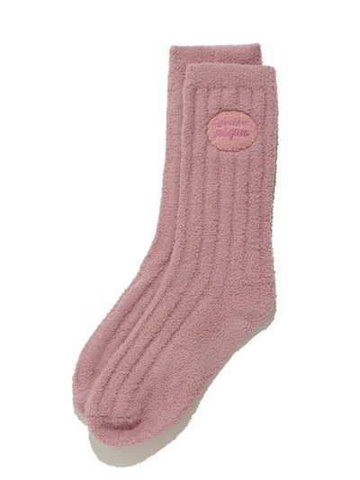 [Valentine] Aran Sagara Embroidery Socks gelato pique