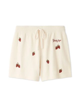 Airy Moco Strawberry Jacquard Shorts