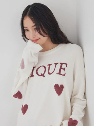 Hot Smoothie Heart Jacquard Pullover - view 4