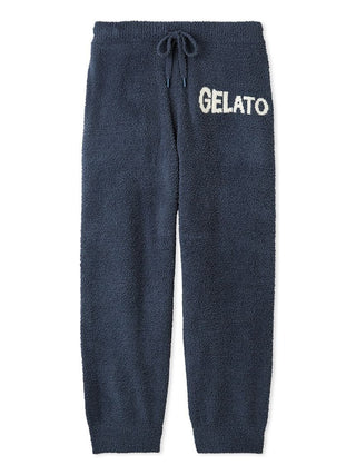 Gelato Pique Men's Baby Moco Hero Bear Jacquard Pants in navy, front view