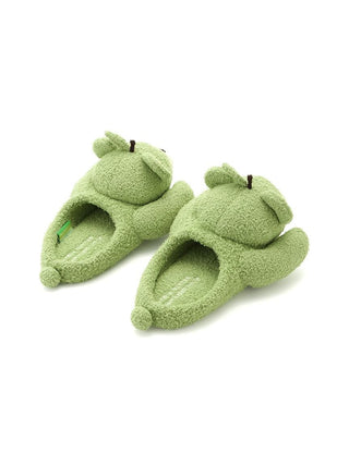 [Mrs. GREEN APPLE] [Unisex] Green Bear Room Shoes - view 16