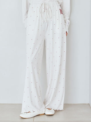 Hot Fabric Rayon Dot Pants
