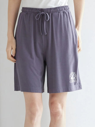 [UV-cut] Pique Emblem Printed Shorts