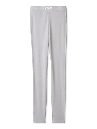 Gelato Pique [UV Cut] Ribbed Leggings in gray, front view
