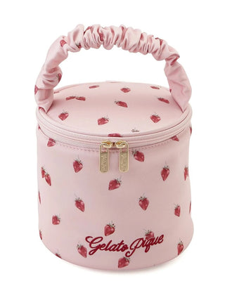 Strawberry Printed Vanity Case