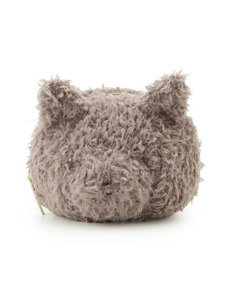 Gelato Pique Feather Cat Pouch in beige, front view