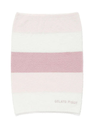 Gelato Pique Smoothie Three-Color Stripe Waist Warmer in pink, front view