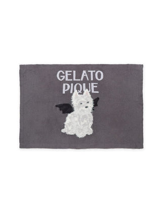 Gelato Pique [HALLOWEEN] Night Parade Dogs Jacquard Blanket in dark gray