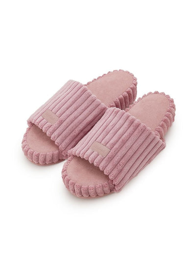 Wide Rib Knit Room Shoes gelato pique