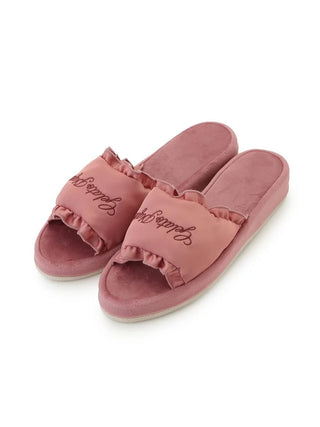 Satin Frill Room Shoes