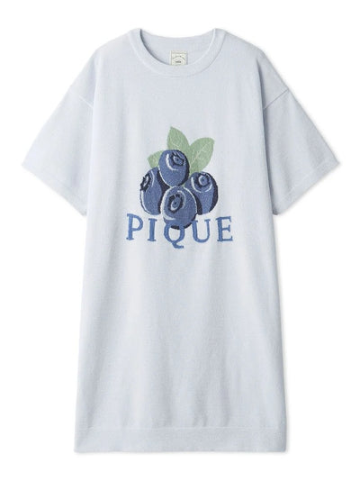 Smoothie Fruit Jacquard Dress gelato pique