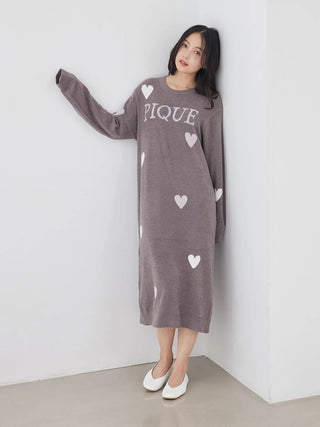 Hot Smoothie Heart Jacquard Dress - view 4