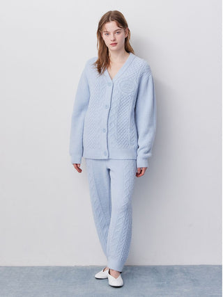 [Valentine] Airy Moco Aran Long Pants