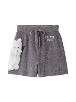 [HALLOWEEN] Night Parade Dogs Jacquard Shorts in dark gray