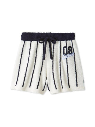Gelato Pique Baby Moco Sporty Jacquard Shorts in off-white, front view