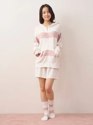 Smoothie Three-Color Stripe Hoodie - view 4