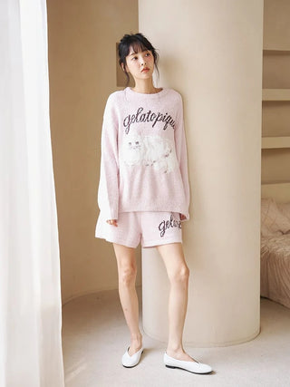 Baby Moco Cat Jacquard Pullover - view 27