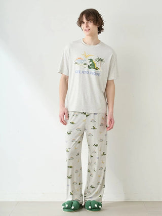 Men's Cool-to-touch Sleeping Dinosaur Pants