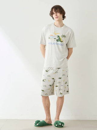 Men's Cool-to-touch Sleeping Dinosaur Shorts