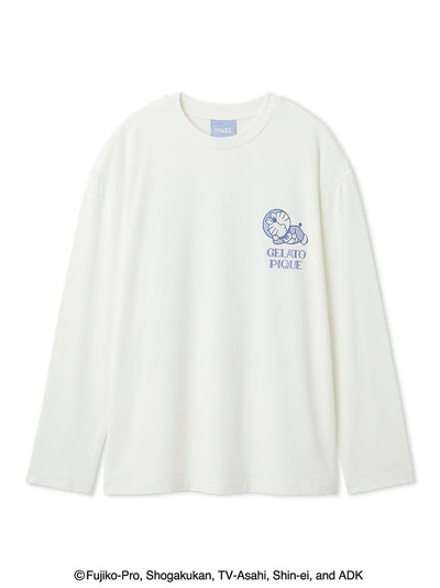[Doraemon] Men’s Printed Long Sleeve T-Shirt gelato pique