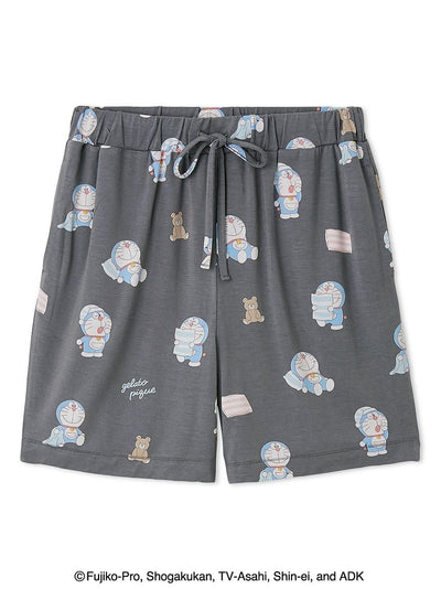 Doraemon Unisex Good Morning Good Night Shorts gelato pique