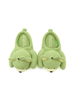 [Mrs. GREEN APPLE] [Unisex] Green Bear Room Shoes - view 17