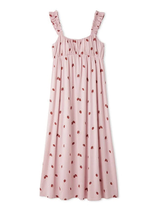 Strawberry Rayon Dress With Built-in Bra