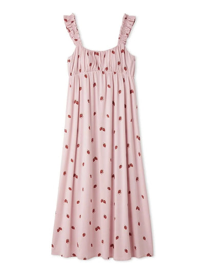 Strawberry Rayon Dress With Built-in Bra gelato pique