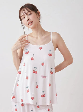 Cool Rayon Fruits Camisole With Built-in Bra