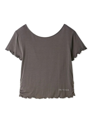 Cool Rayon Gathered T-shirt