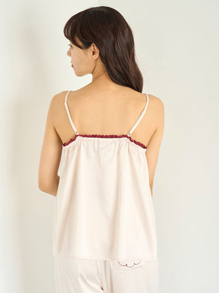 Satin Camisole With Lace & Ribbon