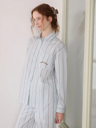 Striped Button-Up Shirt - view 13