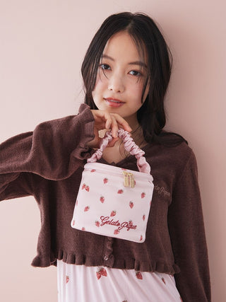 Strawberry Printed Vanity Case