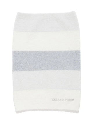 Gelato Pique Smoothie Three-Color Stripe Waist Warmer in blue, front view