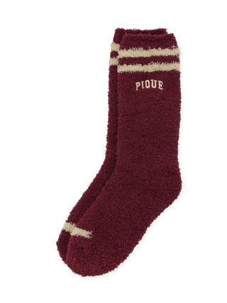 Gelato Pique Baby Moco Sporty Socks in red, front view