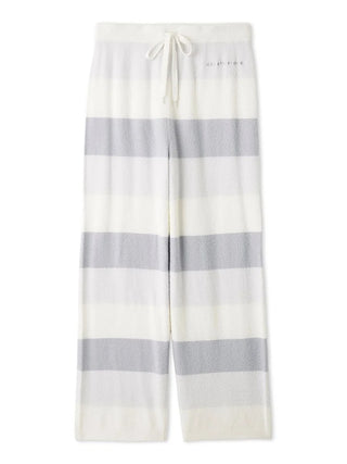 Gelato Pique Smoothie Three-Color Stripe Pants in blue, front view