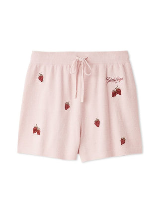 Airy Moco Strawberry Jacquard Shorts