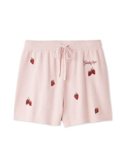 Airy Moco Strawberry Jacquard Shorts gelato pique