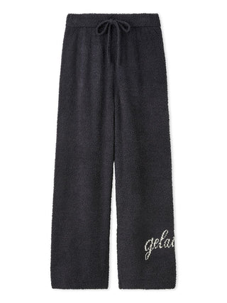 Gelato Pique Baby Moco Cat Jacquard Pants in navy, front view
