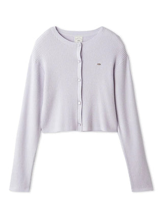 Smoothie Fine-ribbed Short-sleeve Cardigan