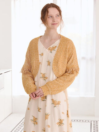 [Coming Soon] Melange Moco Fringe Bolero - view 4